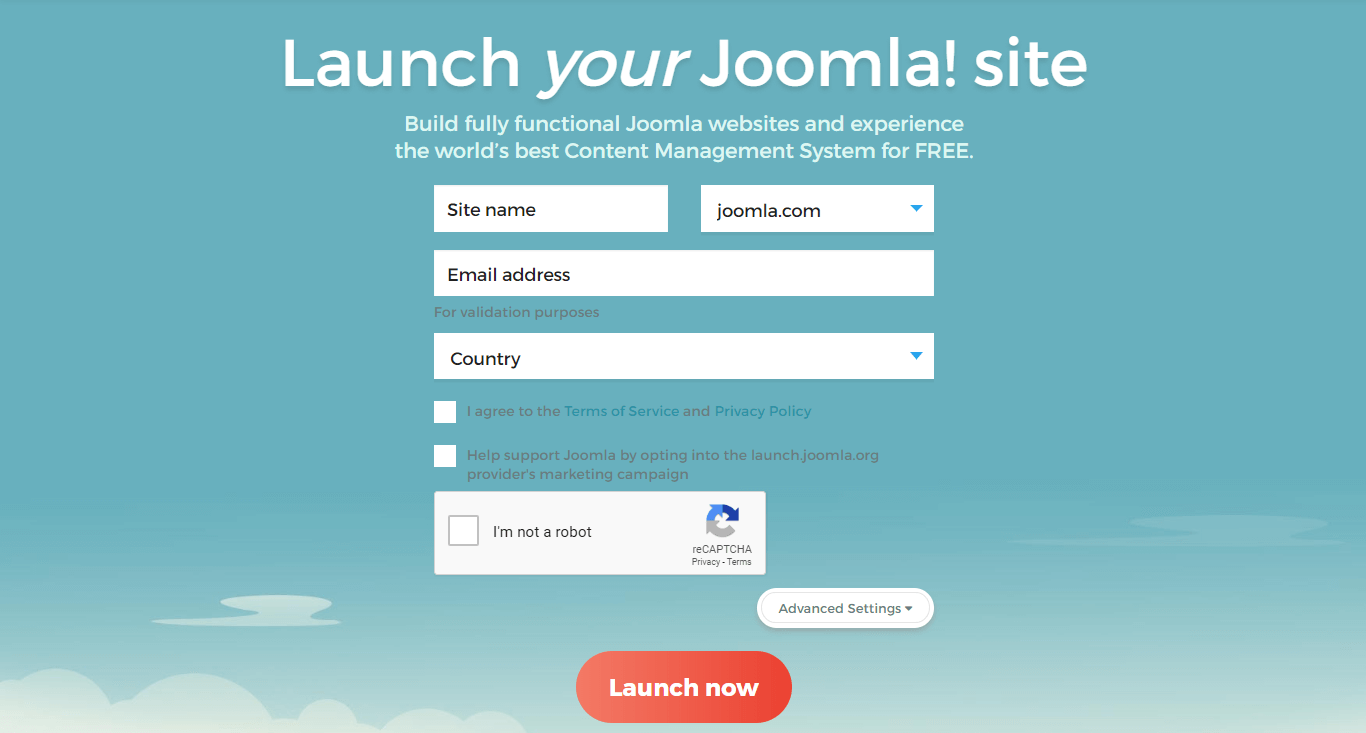 The Joomla.com website.
