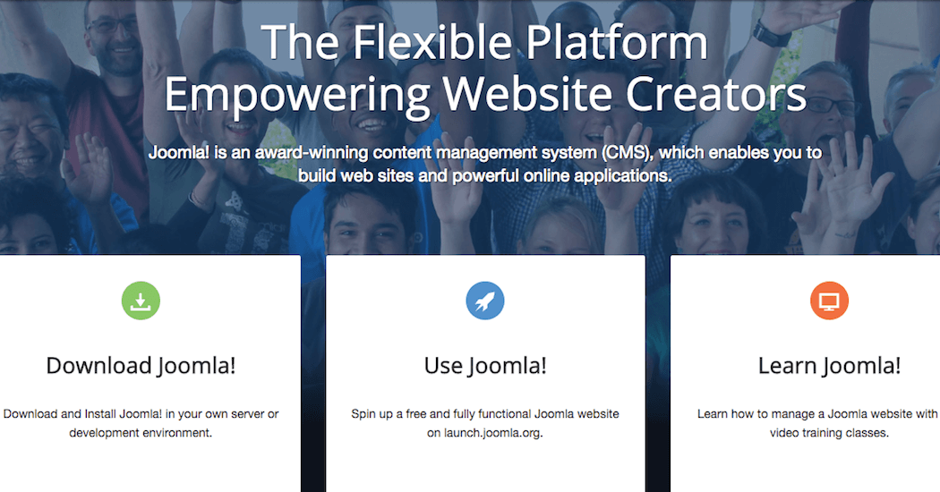 The Joomla! website.