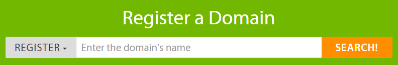 Registering a domain name.